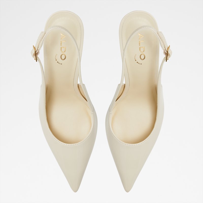 Aldo cipele na srednje visoku petu SERALINA SYN PATENT - bež 6