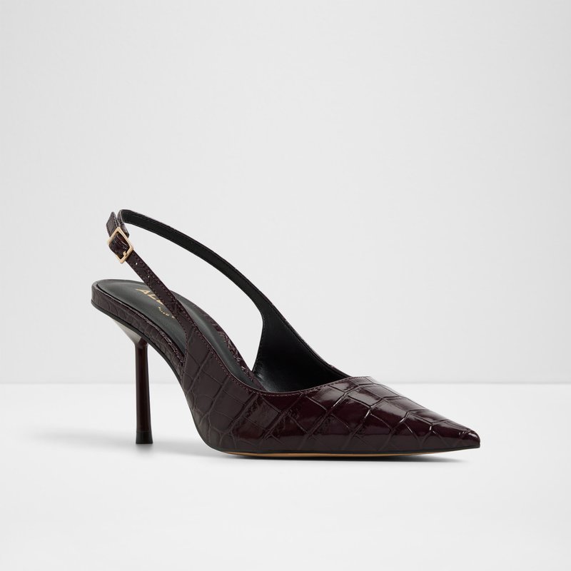 Aldo cipele na srednje visoku petu SERALINA SYN EMB CROCO - crvena 3