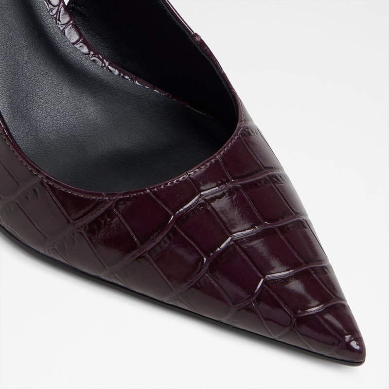 Aldo cipele na srednje visoku petu SERALINA SYN EMB CROCO - crvena 4