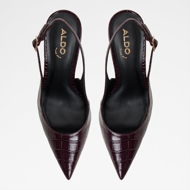 Aldo cipele na srednje visoku petu SERALINA SYN EMB CROCO - crvena 5