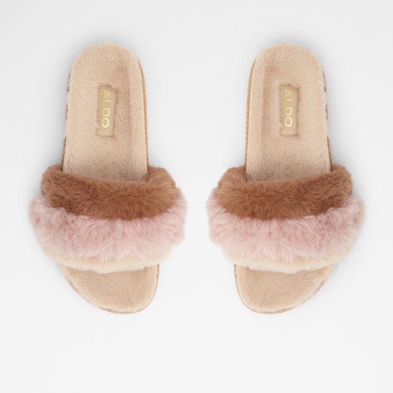 Aldo papu e ravne sandale SERENITY TEX FAUX FUR be