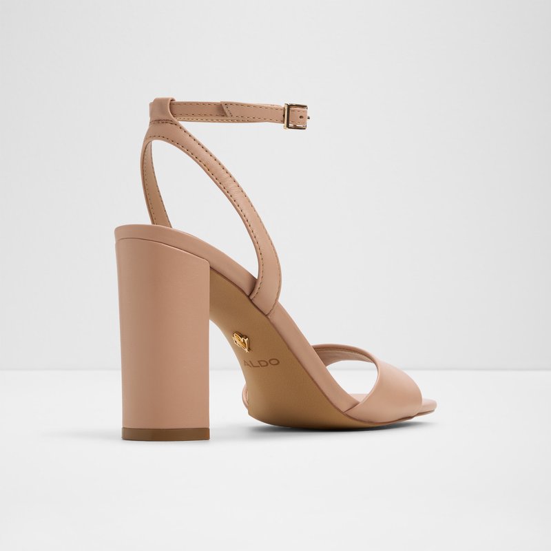 Aldo sandale na srednje visoku petu SERENYA LEA SMOOTH - bež 6