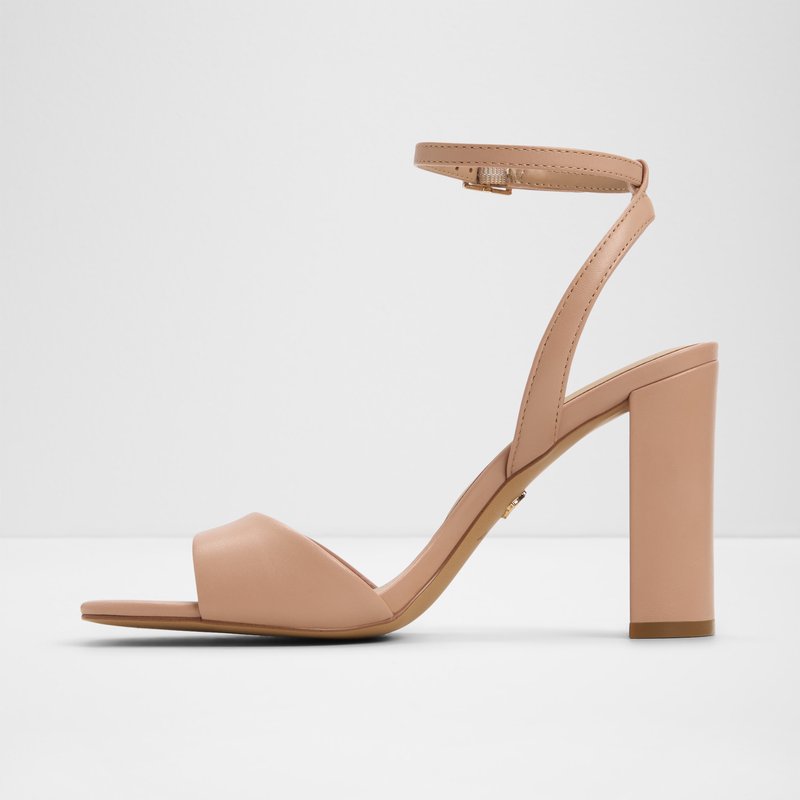 Aldo sandale na srednje visoku petu SERENYA LEA SMOOTH - bež 2