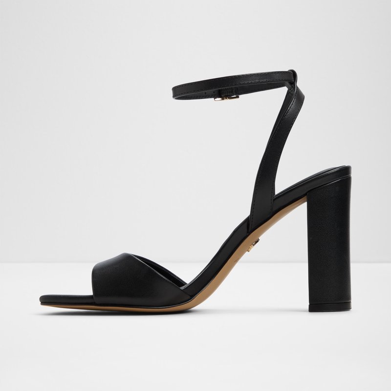 Aldo sandale na srednje visoku petu SERENYA LEA SMOOTH - crna 3