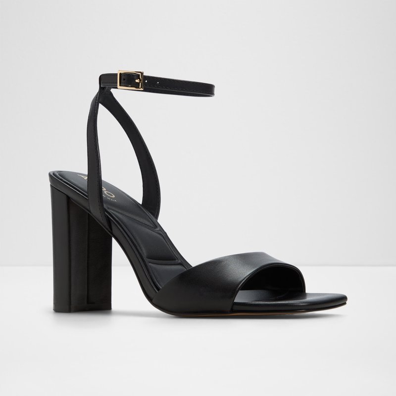 Aldo sandale na srednje visoku petu SERENYA LEA SMOOTH - crna 4