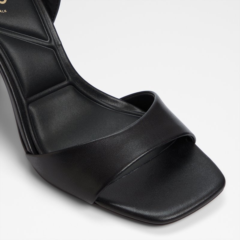 Aldo sandale na srednje visoku petu SERENYA LEA SMOOTH - crna 5