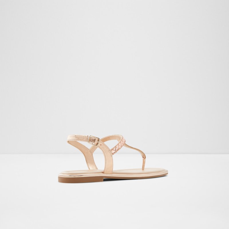 Aldo ravne sandale SHEINA SYN METALLIC - ružičasta 2