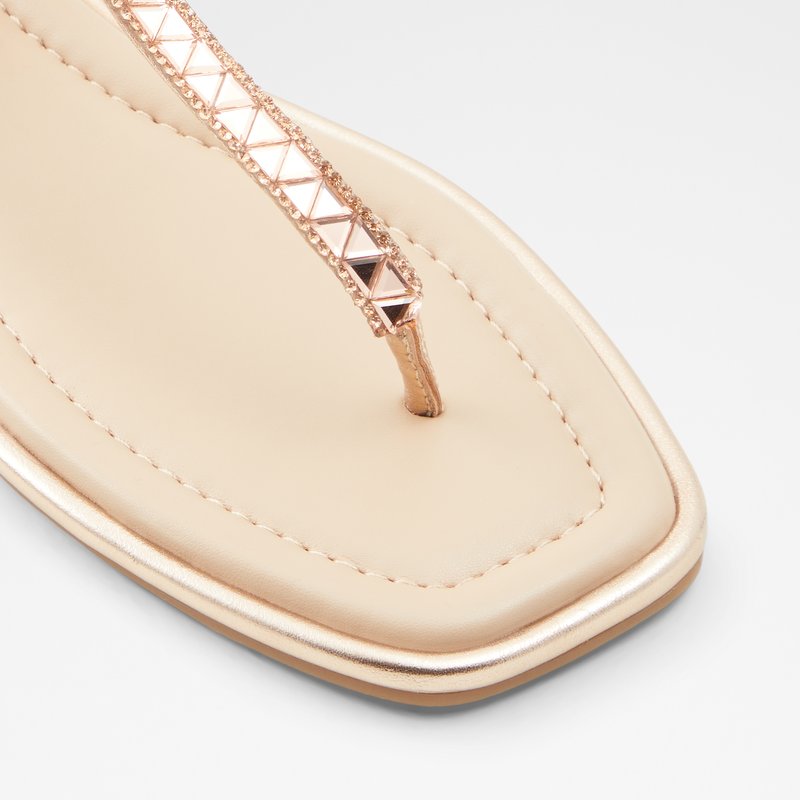 Aldo ravne sandale SHEINA SYN METALLIC - ružičasta 5