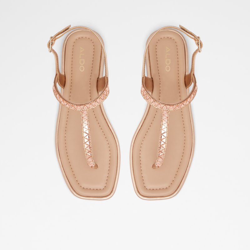 Aldo ravne sandale SHEINA SYN METALLIC - ružičasta 6