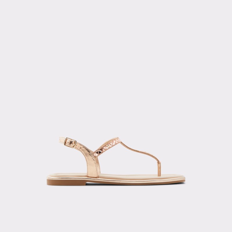 Aldo ravne sandale SHEINA SYN METALLIC - ružičasta 1