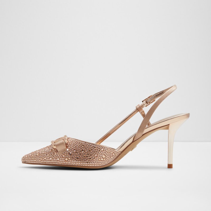 Aldo cipele na srednje visoku petu SHIRLY TEX SATIN - ružičasta 6