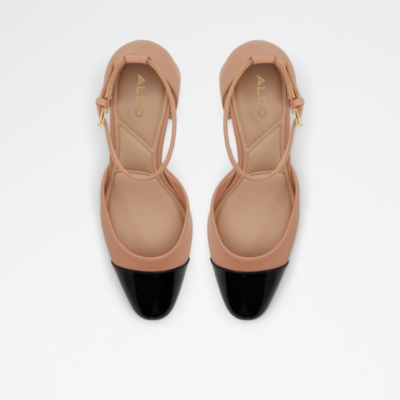 Aldo cipele na srednje visoku petu SILVANA LEA MIX MAT - bež 5