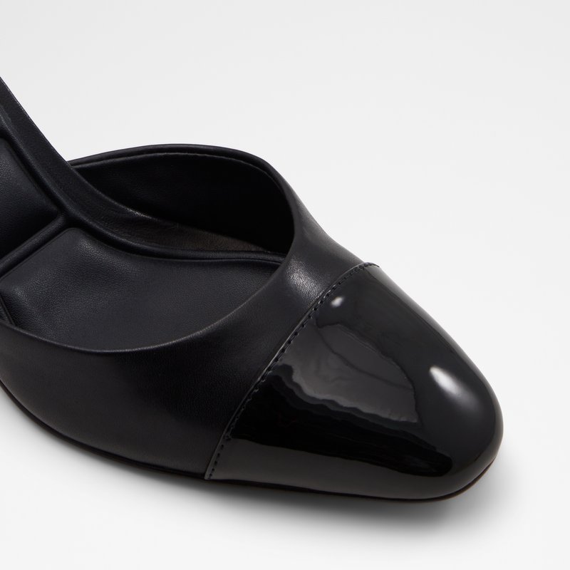 Aldo cipele na srednje visoku petu SILVANA LEA MIX MAT - crna 4