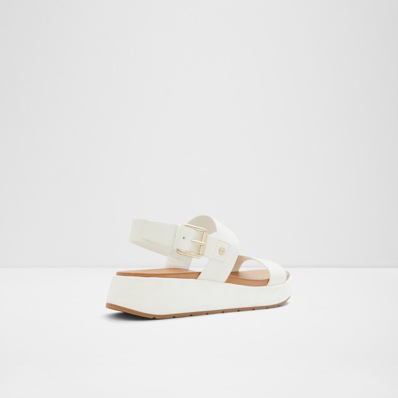 Aldo ravne sandale SILYIA LEA SMOOTH - bijela 6