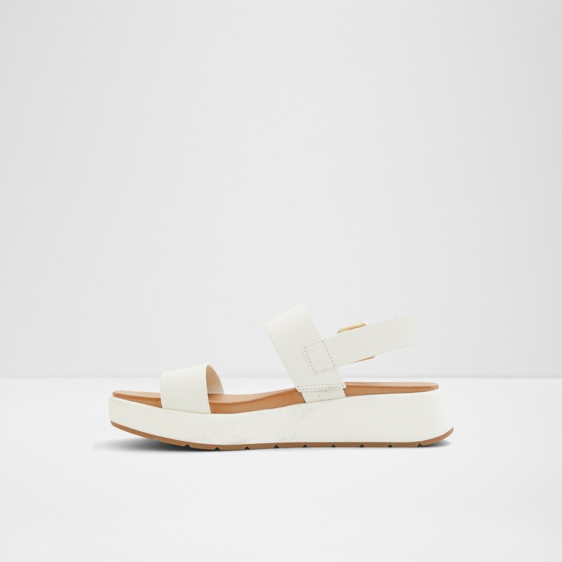 Aldo ravne sandale SILYIA LEA SMOOTH - bijela 2