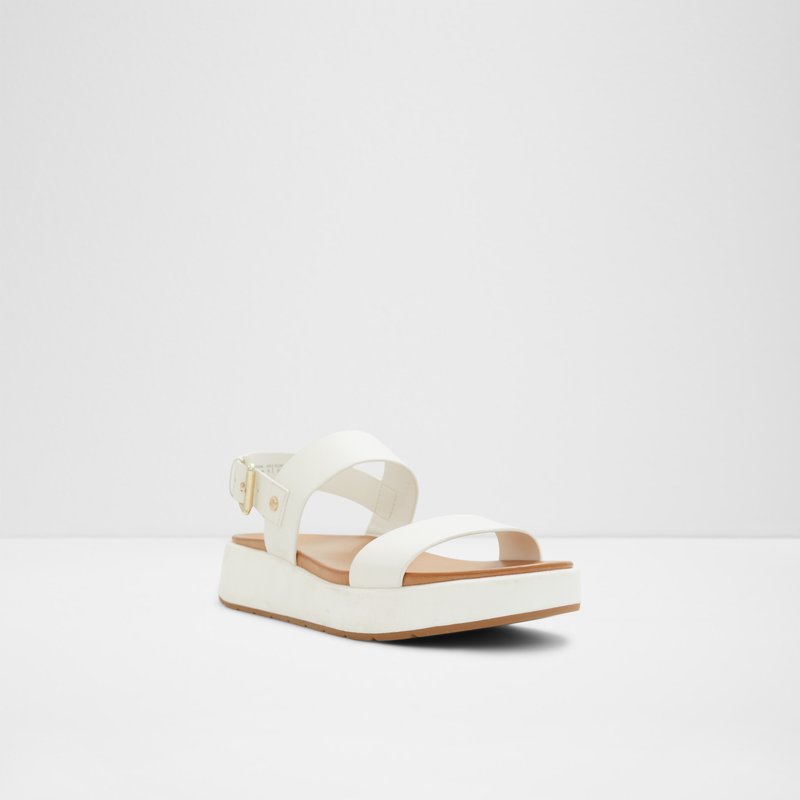 Aldo ravne sandale SILYIA LEA SMOOTH - bijela 3