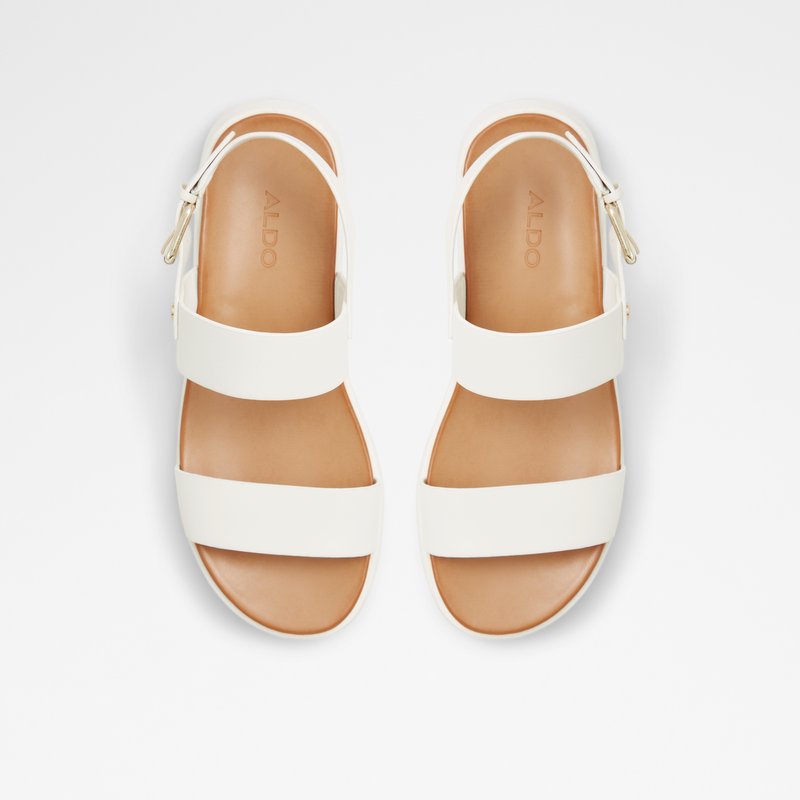 Aldo ravne sandale SILYIA LEA SMOOTH - bijela 5