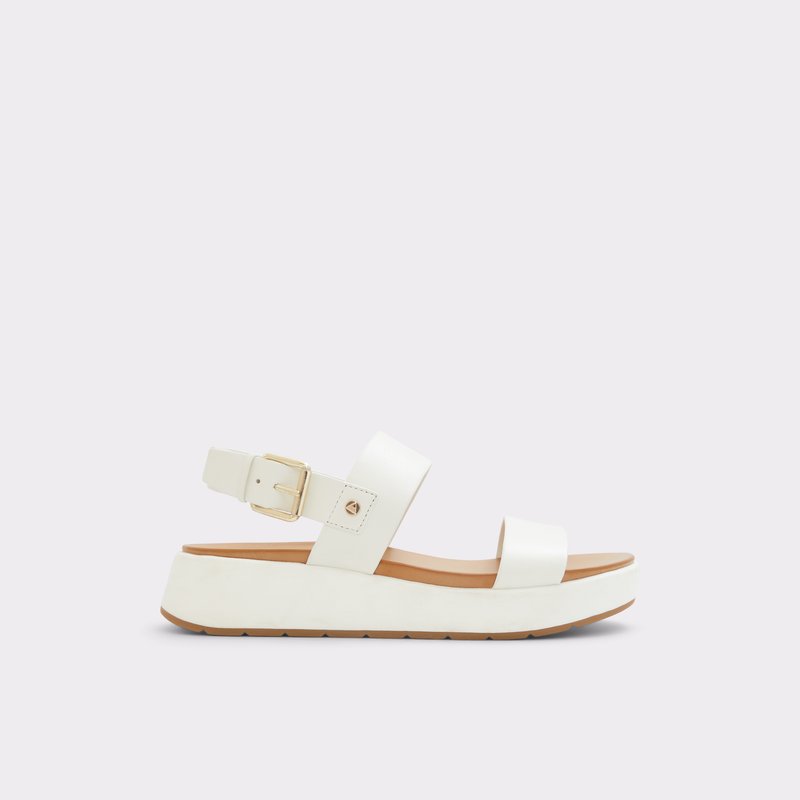 Aldo ravne sandale SILYIA LEA SMOOTH - bijela 1