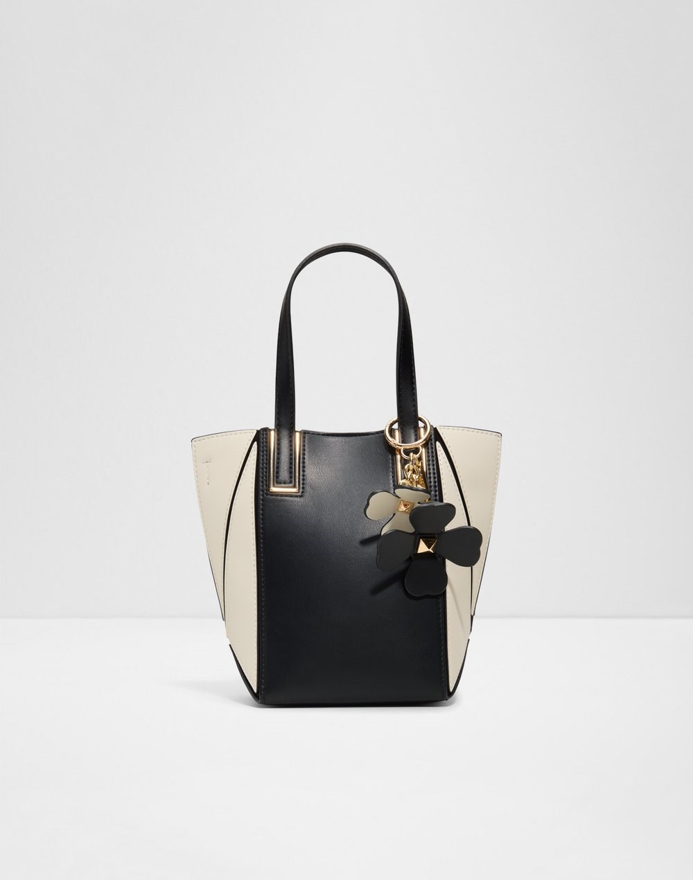 Aldo satchel torbica za nošenje u ruci ili na ramenu SMALLPRISMATOTE SYN MIX MAT - crna