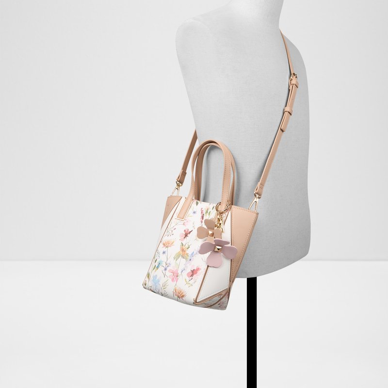 Aldo satchel torbica za nošenje na ramenu ili u ruci SMALLPRISMATOTE SYN MIX MAT - zelena 4