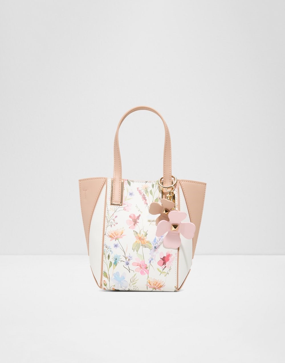 Aldo satchel torbica za nošenje na ramenu ili u ruci SMALLPRISMATOTE SYN MIX MAT - zelena
