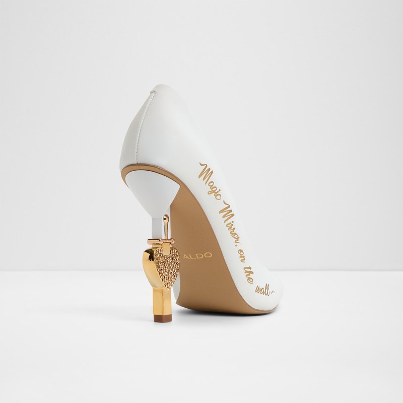 Aldo disney x aldo cipele na visoku petu SNOWWHITEHEEL SYN SMOOTH - bijela 2