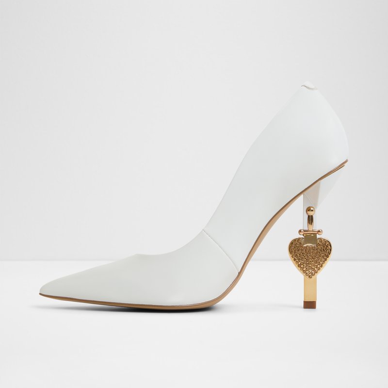 Aldo disney x aldo cipele na visoku petu SNOWWHITEHEEL SYN SMOOTH - bijela 7