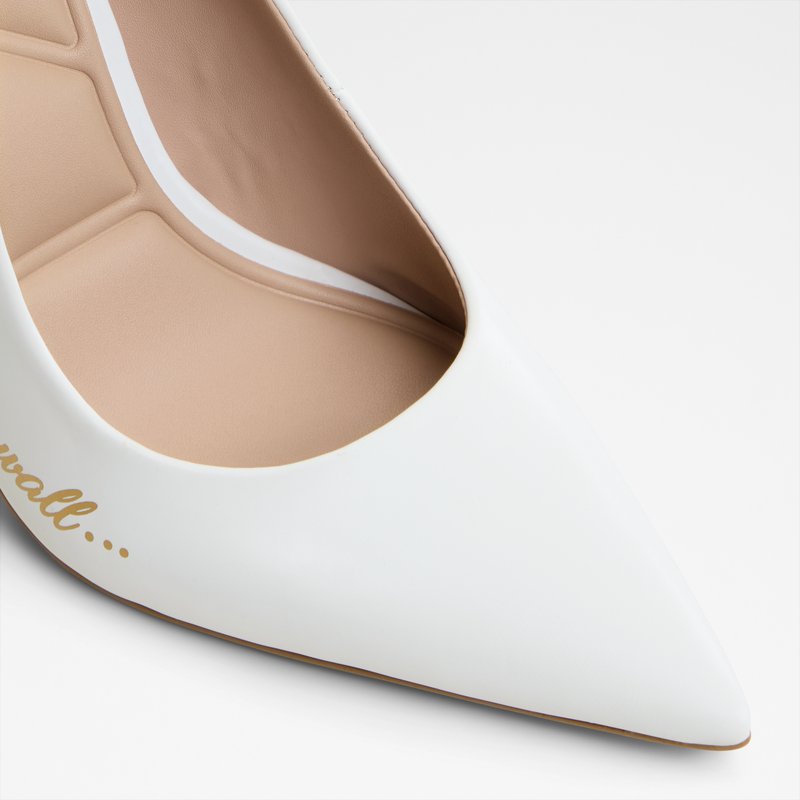 Aldo disney x aldo cipele na visoku petu SNOWWHITEHEEL SYN SMOOTH - bijela 4