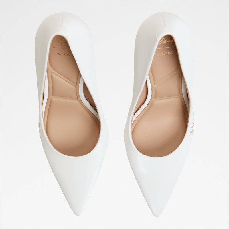 Aldo disney x aldo cipele na visoku petu SNOWWHITEHEEL SYN SMOOTH - bijela 5