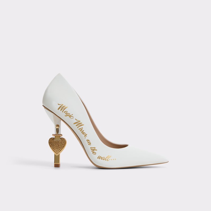 Aldo disney x aldo cipele na visoku petu SNOWWHITEHEEL SYN SMOOTH - bijela 1