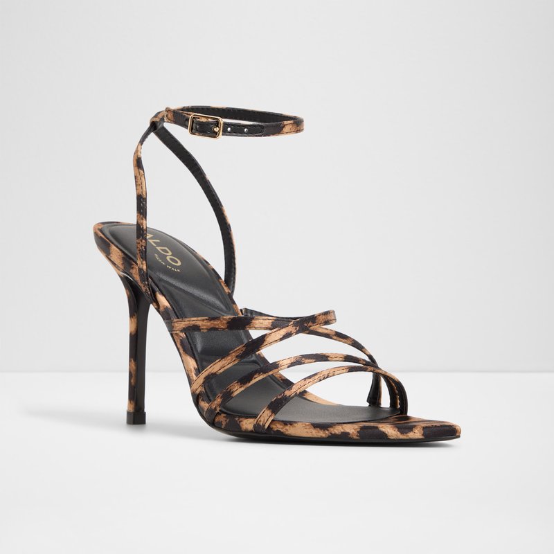 Aldo sandale na visoku petu SOLANIA TEX SATIN - multicolor 4