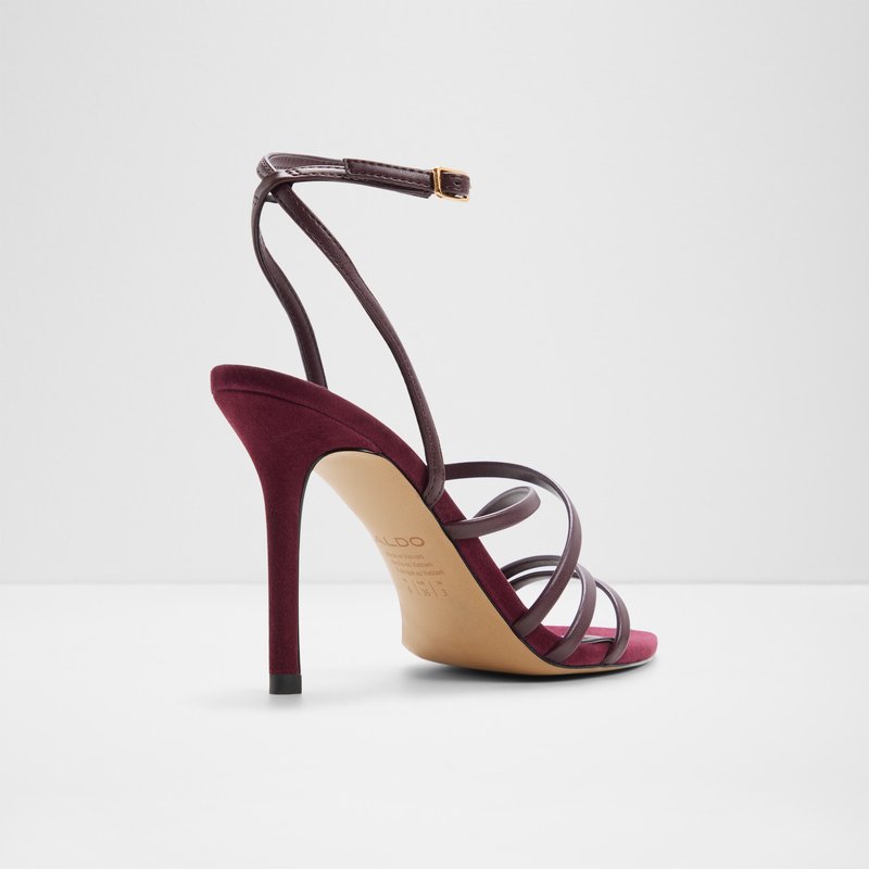Aldo sandale na visoku petu SOLANIA SYN SMOOTH - crvena 2