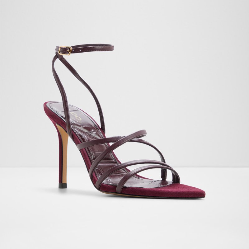 Aldo sandale na visoku petu SOLANIA SYN SMOOTH - crvena 3