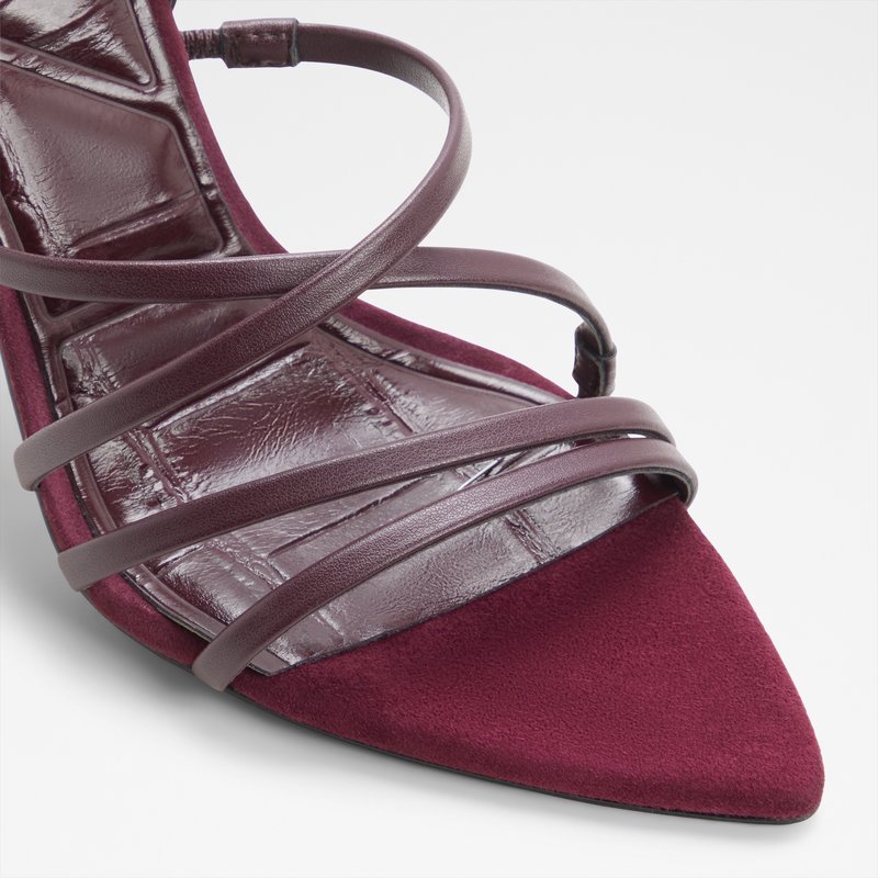 Aldo sandale na visoku petu SOLANIA SYN SMOOTH - crvena 4