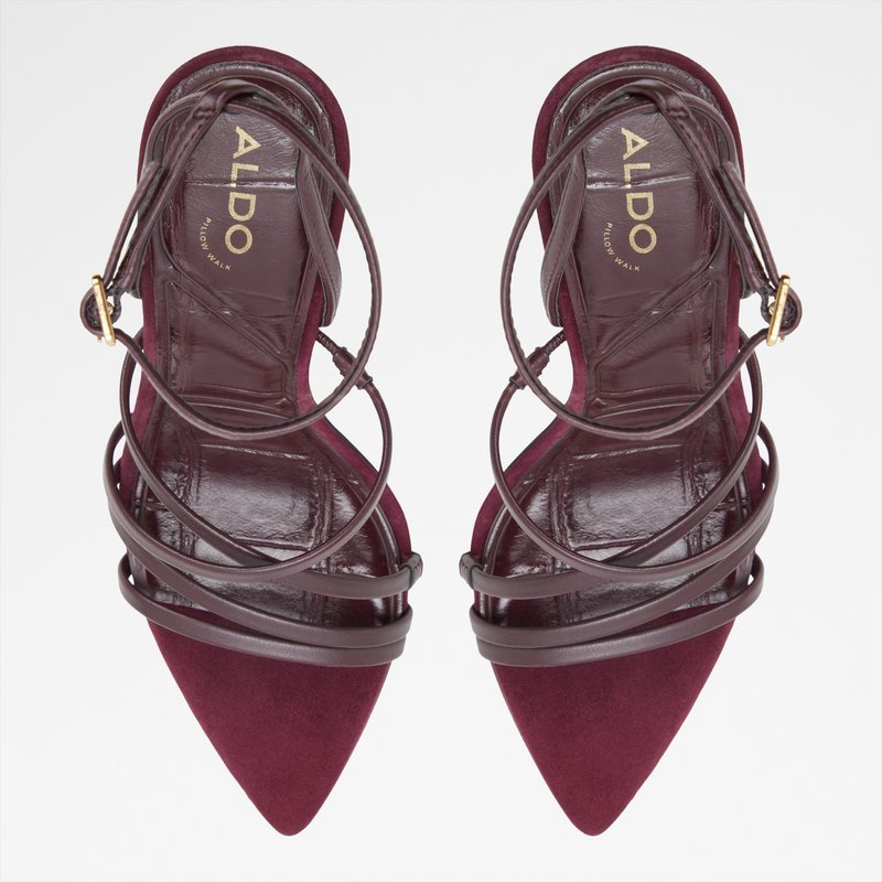 Aldo sandale na visoku petu SOLANIA SYN SMOOTH - crvena 5