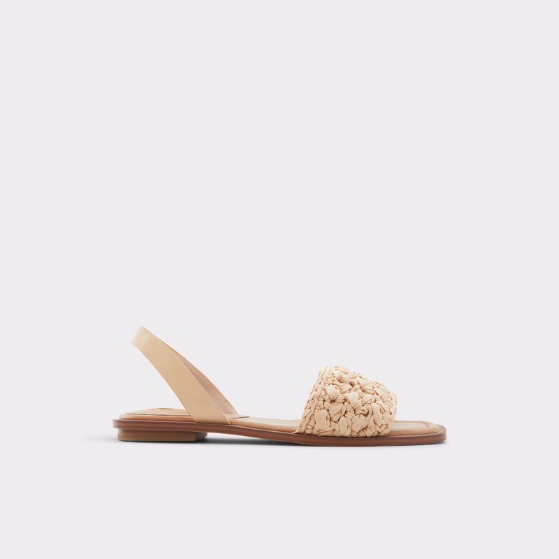 Aldo ravne sandale SOLENA TEX MIX MAT - bež 1