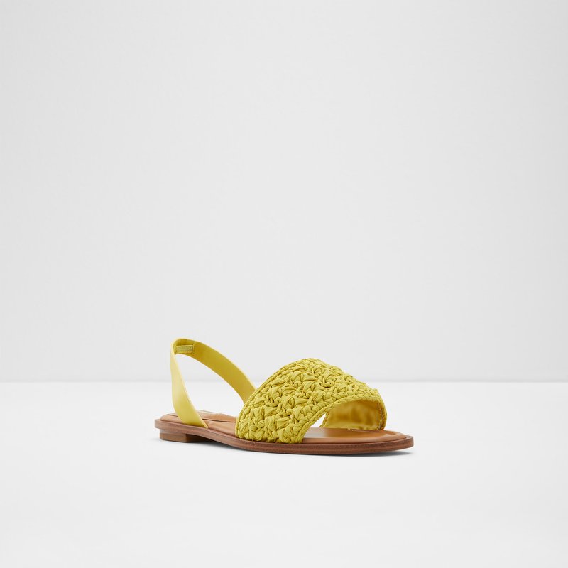 Aldo ravne sandale SOLENA TEX MIX MAT - zelena 4