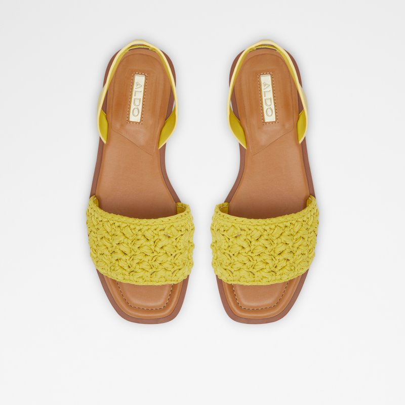 Aldo ravne sandale SOLENA TEX MIX MAT - zelena 6