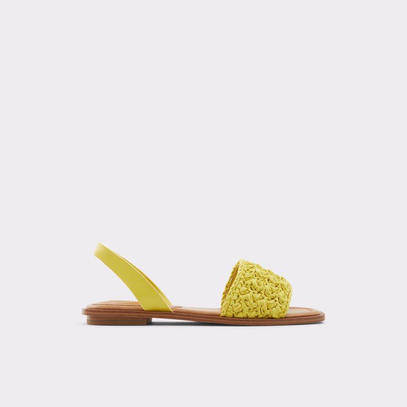 Aldo ravne sandale SOLENA TEX MIX MAT - zelena 1