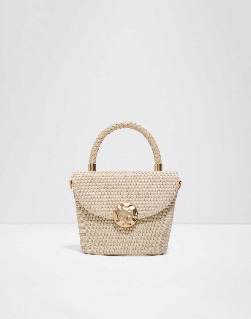 Aldo torbica za nošenje u ruci ili na ramenu SOLETTA TEX MIX MAT - bež