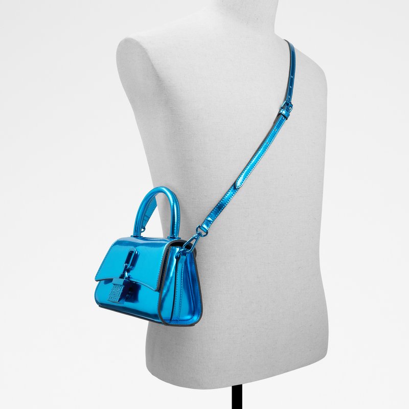 Aldo torbica za nošenje u ruci SOLVEIG SYN METALLIC - plava 3