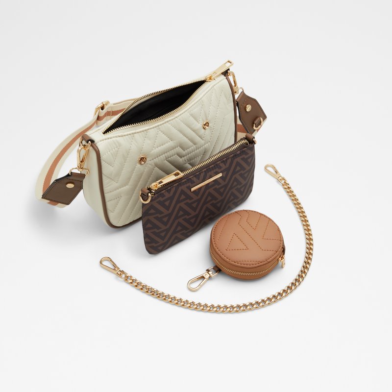 Aldo torba preko ramena s dodatnom torbicom/novčanikom SOZIA TEX MIX MAT - smeđa 6