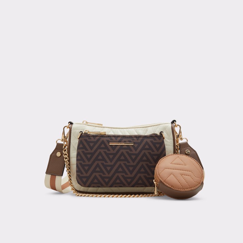 Aldo torba preko ramena s dodatnom torbicom/novčanikom SOZIA TEX MIX MAT - smeđa 1