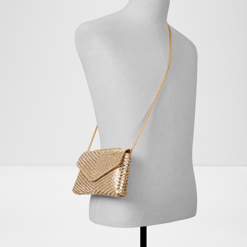 Aldo svečana pismo torbica za nošenje u ruci ili na ramenu SPARKLEBAG SYN MIX MAT - zlatna 3