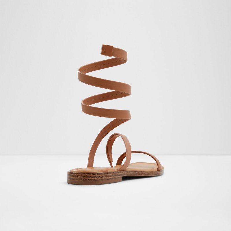 Aldo ravne sandale SPINELLA SYN SMOOTH - smeđa 6