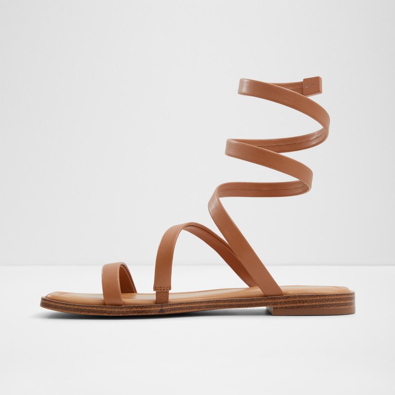 Aldo ravne sandale SPINELLA SYN SMOOTH - smeđa 2