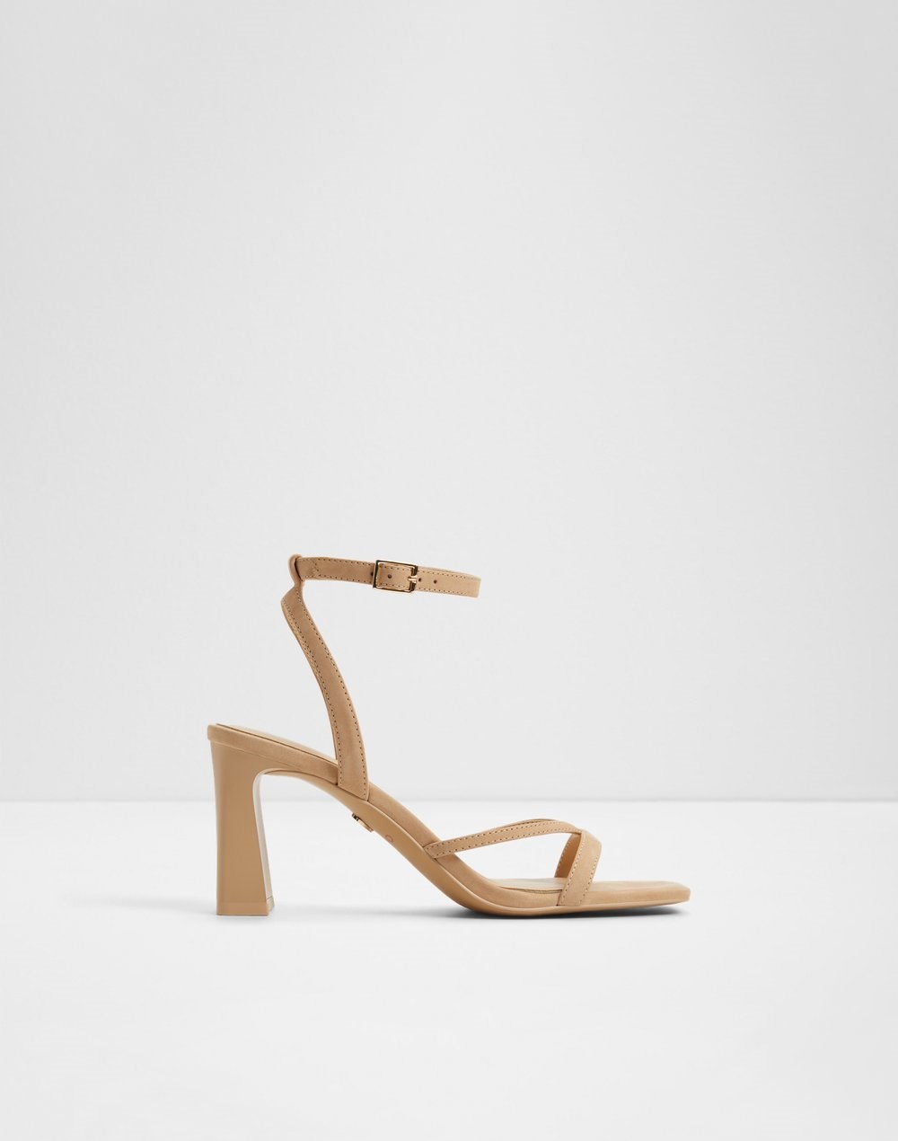 Aldo sandale na srednje visoku petu STELLARE LEA NUBUCK - bež