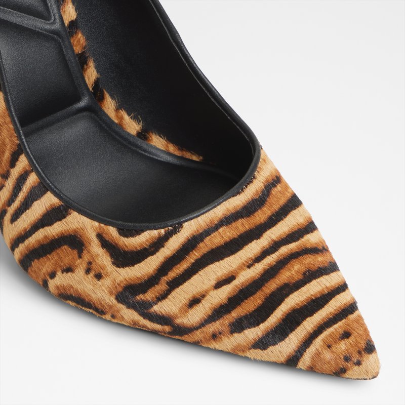 Aldo salonke na visoku petu STESSY3.0 LEA PONY HAIR - smeđa 4