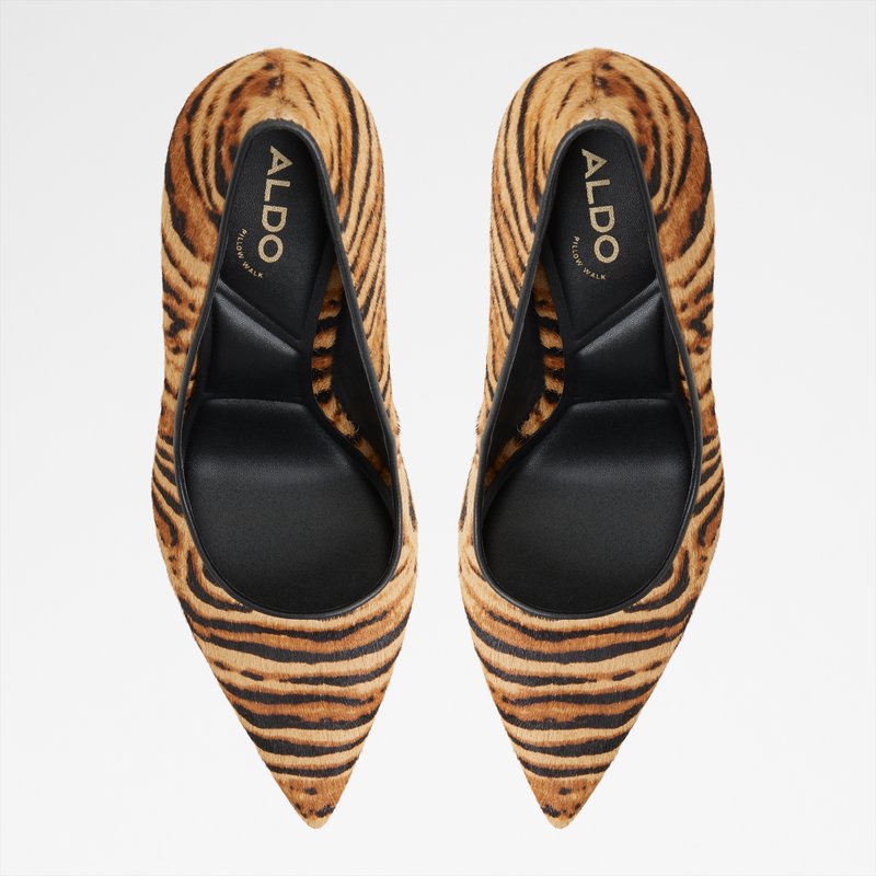 Aldo salonke na visoku petu STESSY3.0 LEA PONY HAIR - smeđa 5