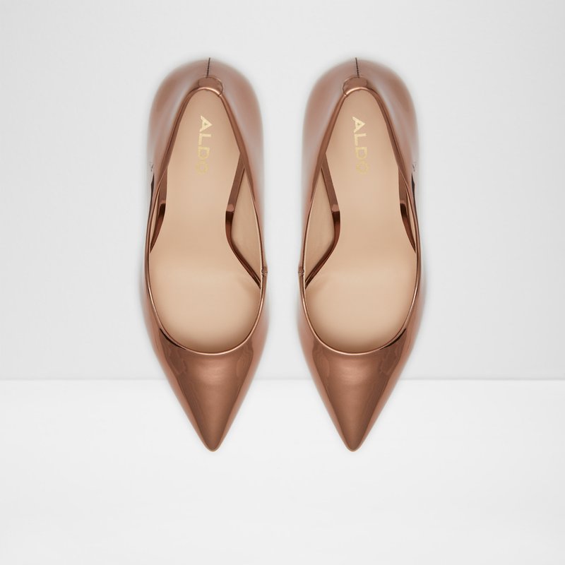 Aldo visoka peta STESSY_ SYN METALLIC - smeđa 2